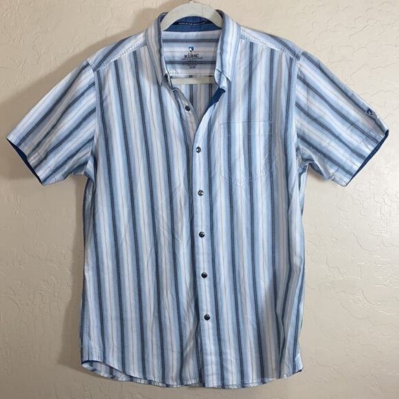 Kuhl striped short sleeve button front shirt - Picture 10 of 10